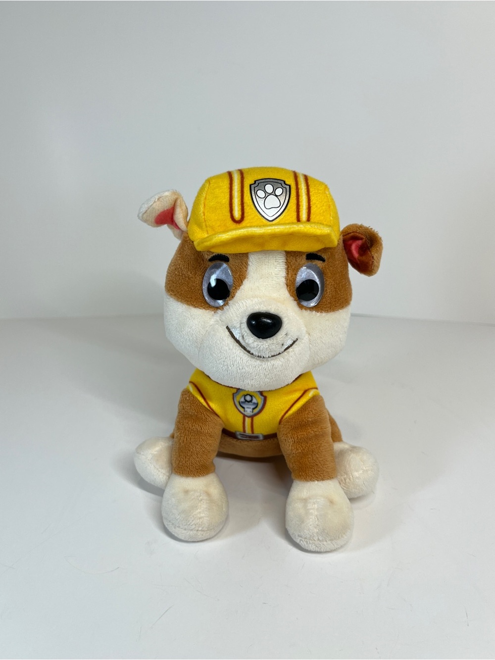 Spin Master Paw Patrol Rubble Plush Stuffed Animal Toy Construction Pup Dog